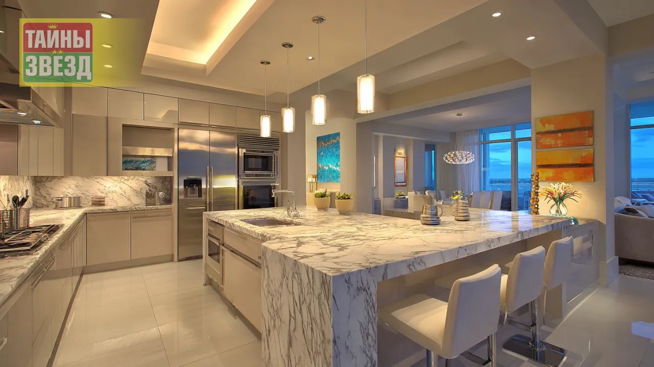 Кухня с подсветкой