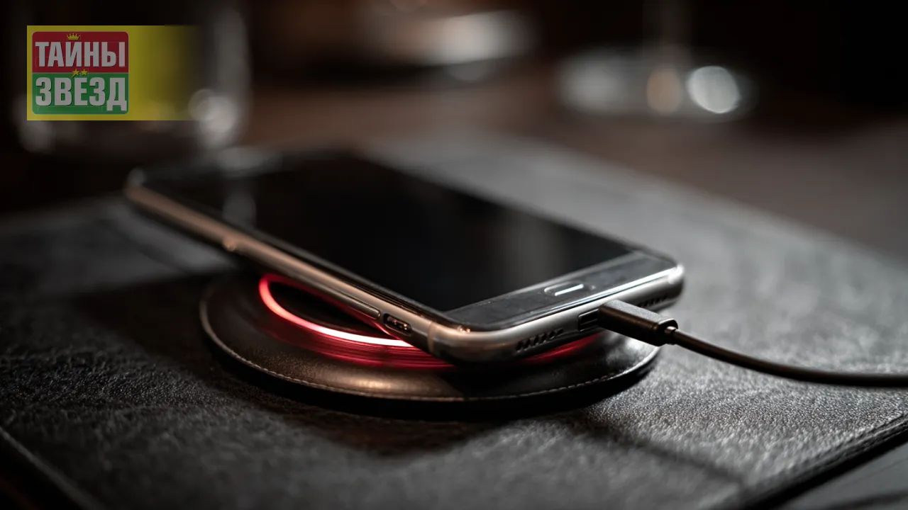 Смартфон заряжается