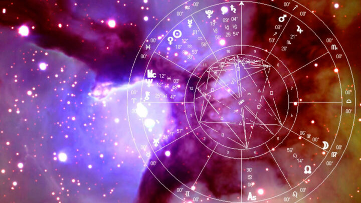 Знаки зодиака на галактическом фоне