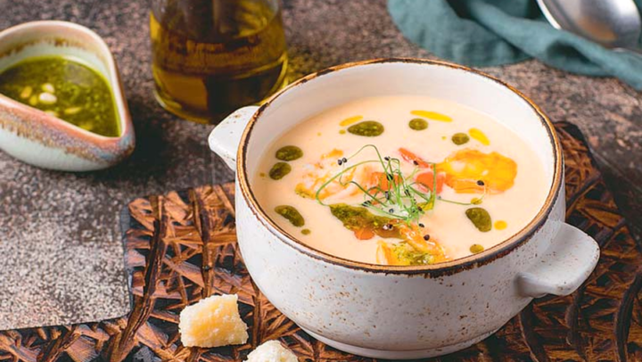 Сливочно-горчичный суп