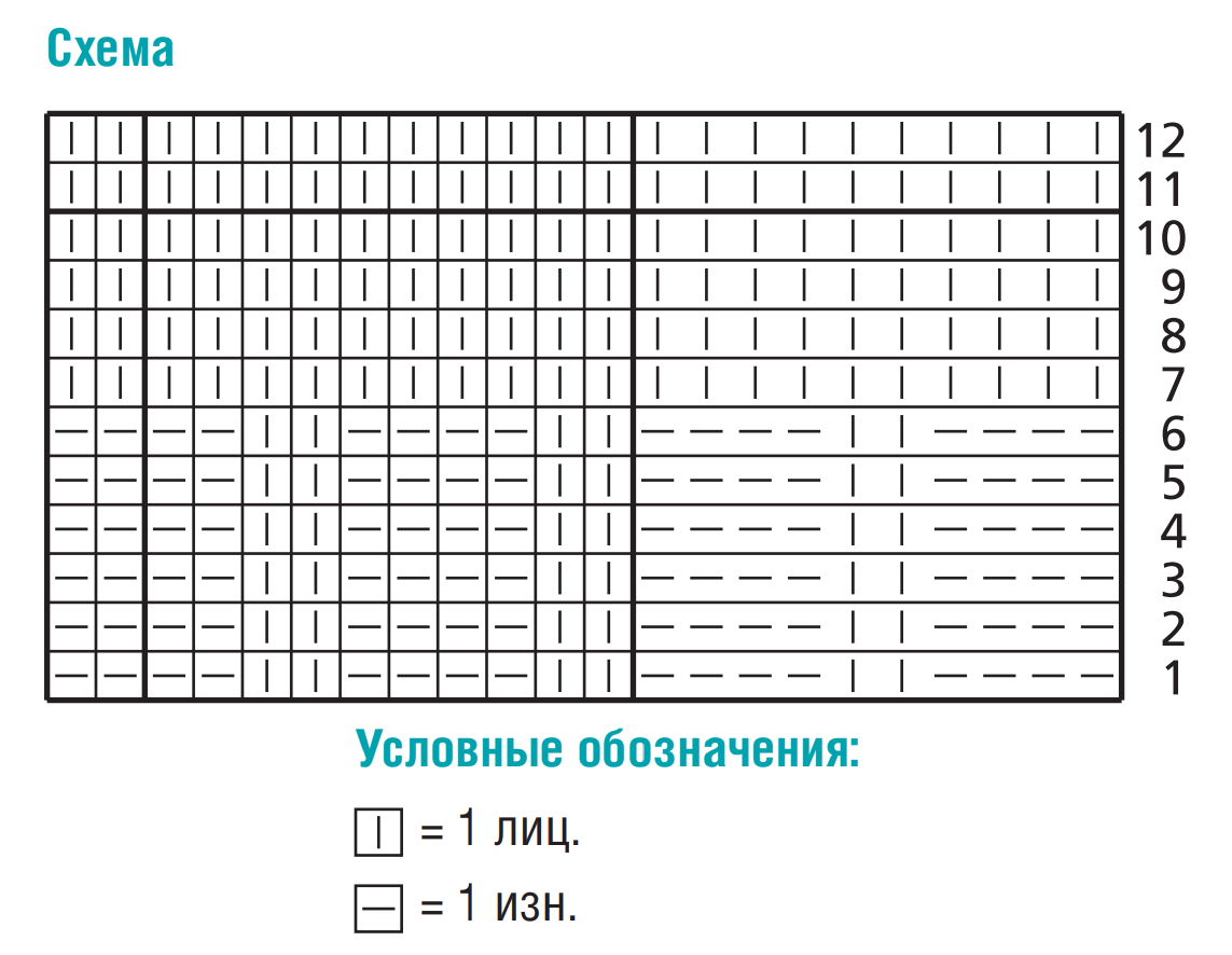 Схема для вязания