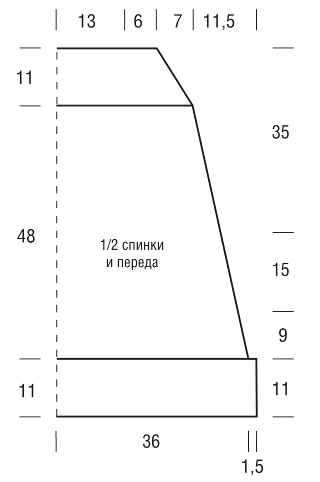 Выкройка для вязания