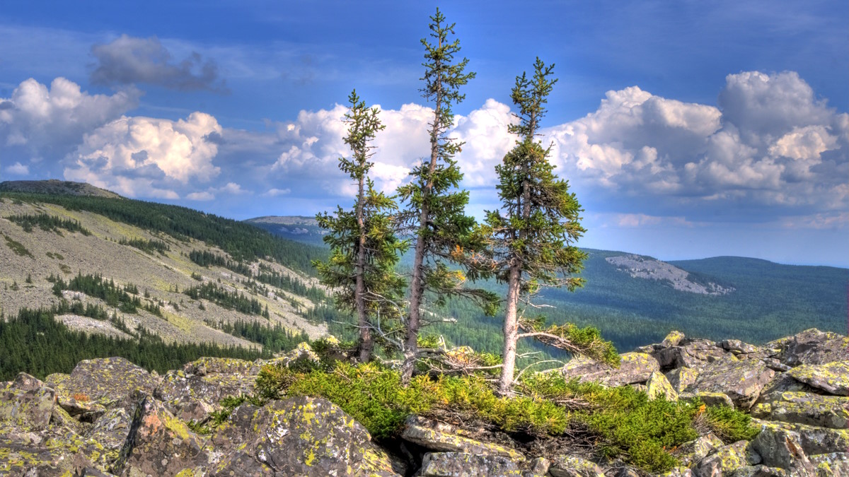 На вершине горы Иремель