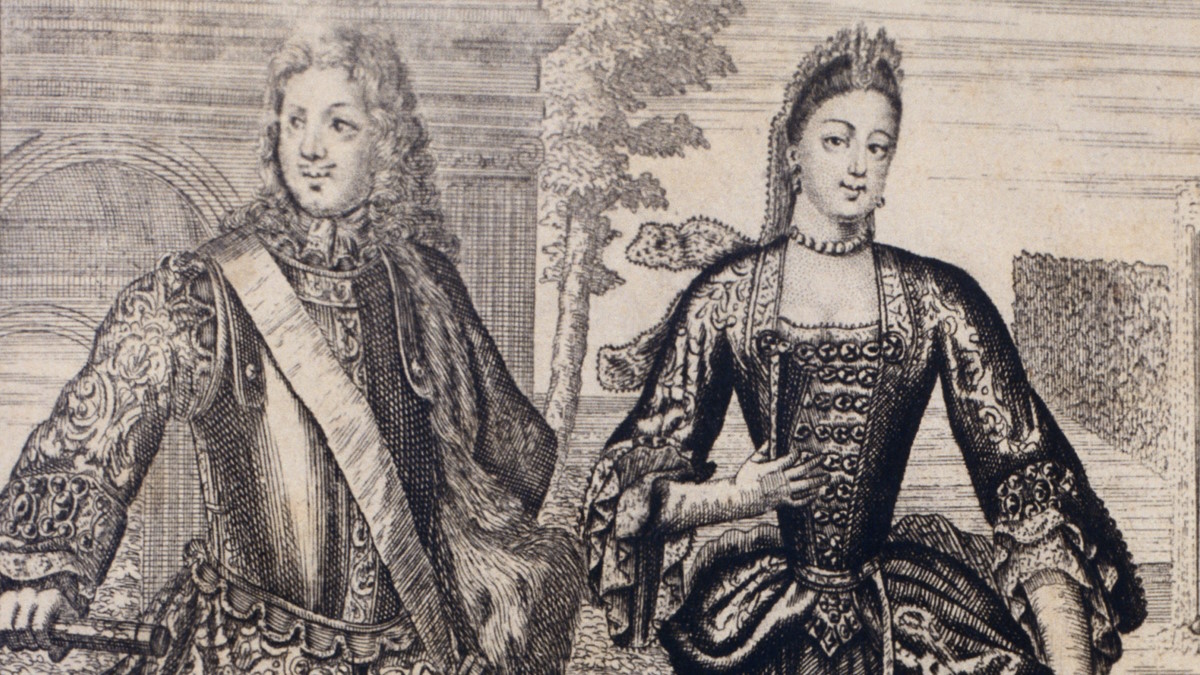 Император Петр I и Екатерина I