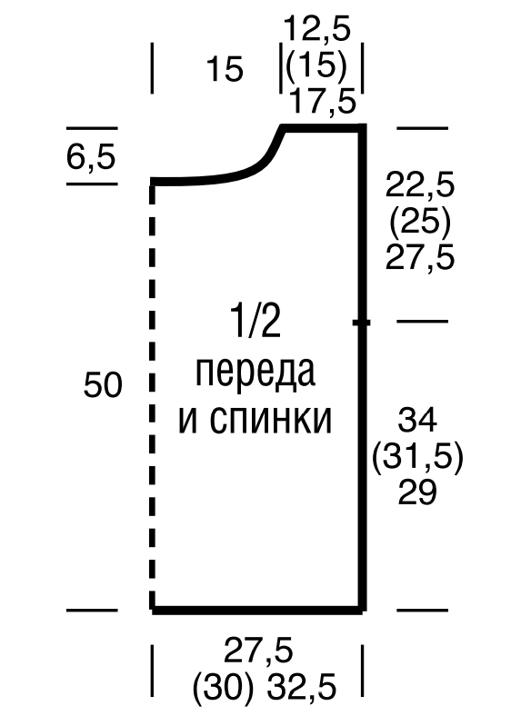 Выкройка для вязания