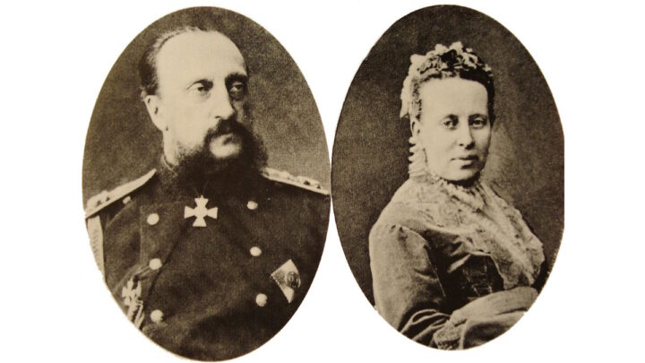 Великий князь Николай Николаевич (старший) и его жена Великая княгиня Александра Петровна