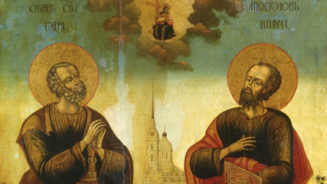 Икона святых апостолов Петра и Павла