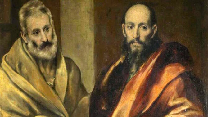 Картина Эль Греко «Святые апостолы Петр и Павел»