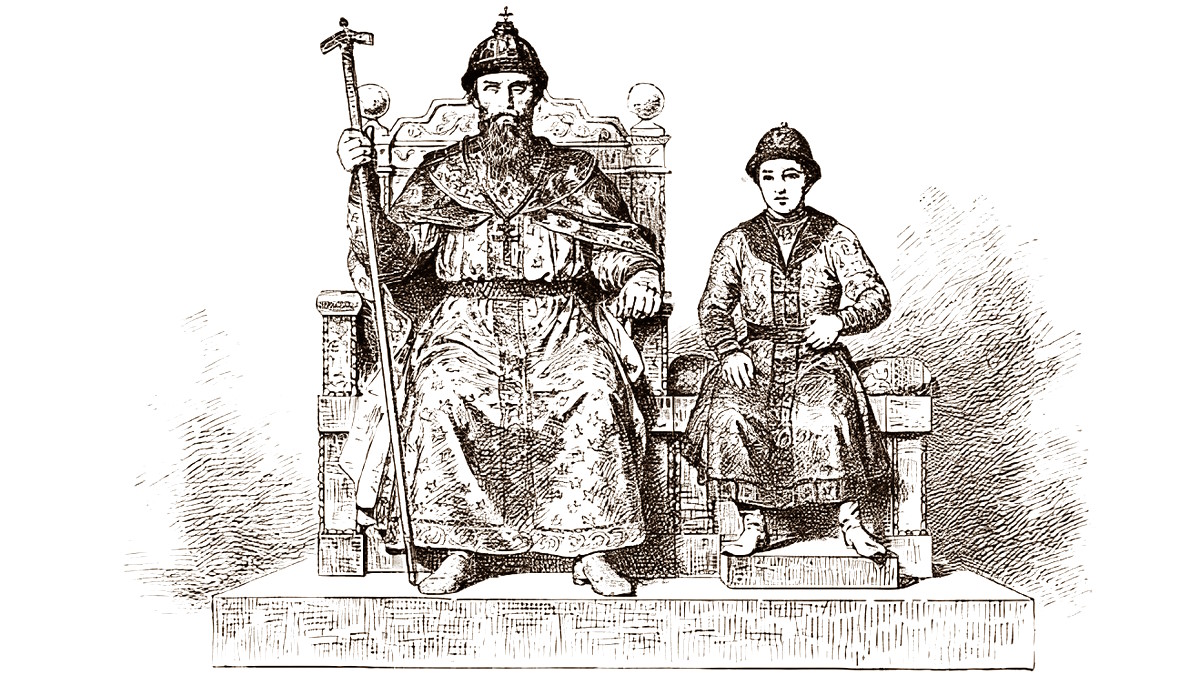 Великий Князь Василий Васильевич, прозванный Темным и сын его Иван