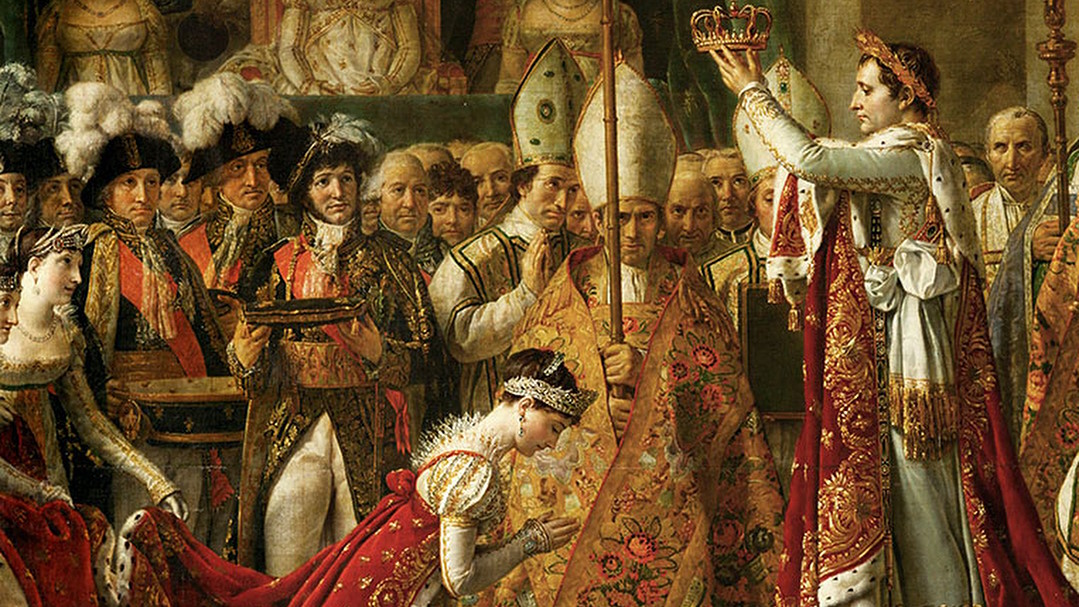 Наполеон Бонапарт коронует Жозефину