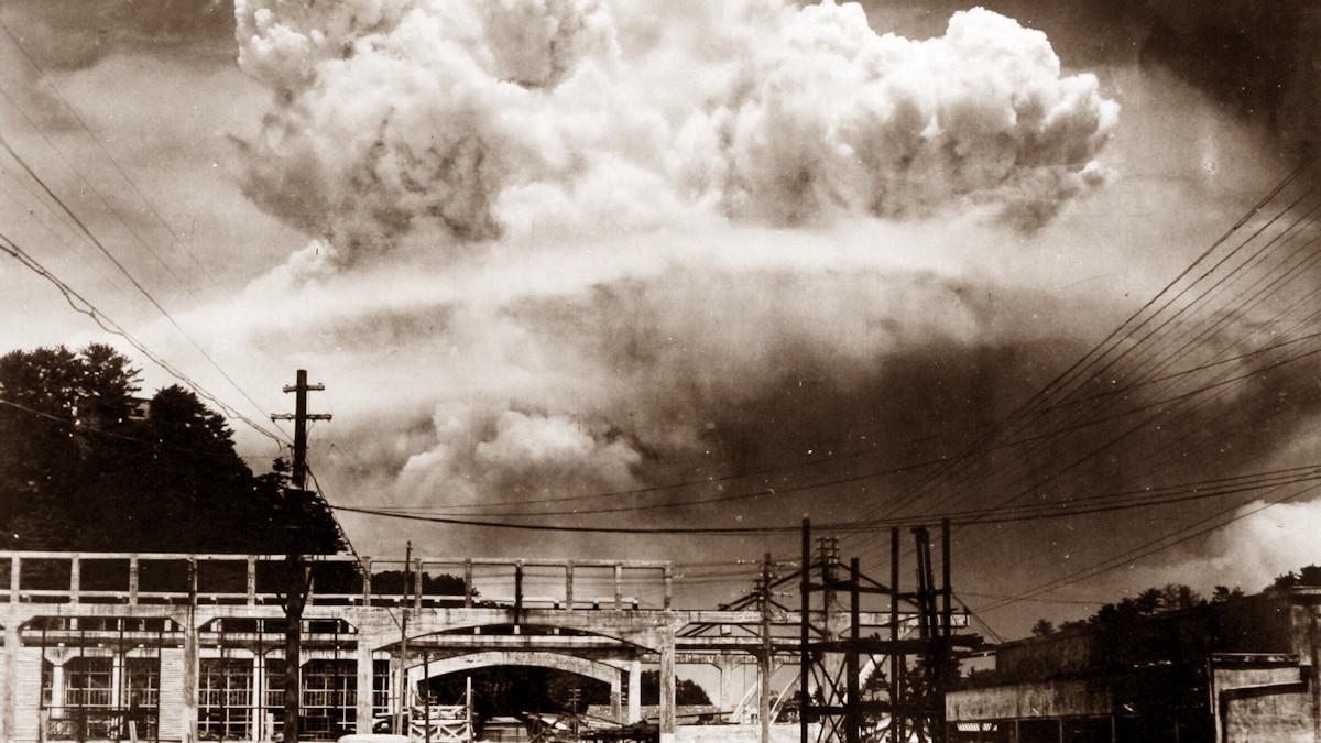 Взрыв атомной бомбы в Нагасаки 9 августа 1945г.