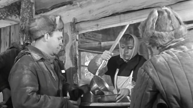 Кадр из фильма «Девчата», 1961г.