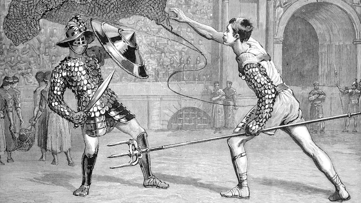 Битва гладиаторов в древнем риме